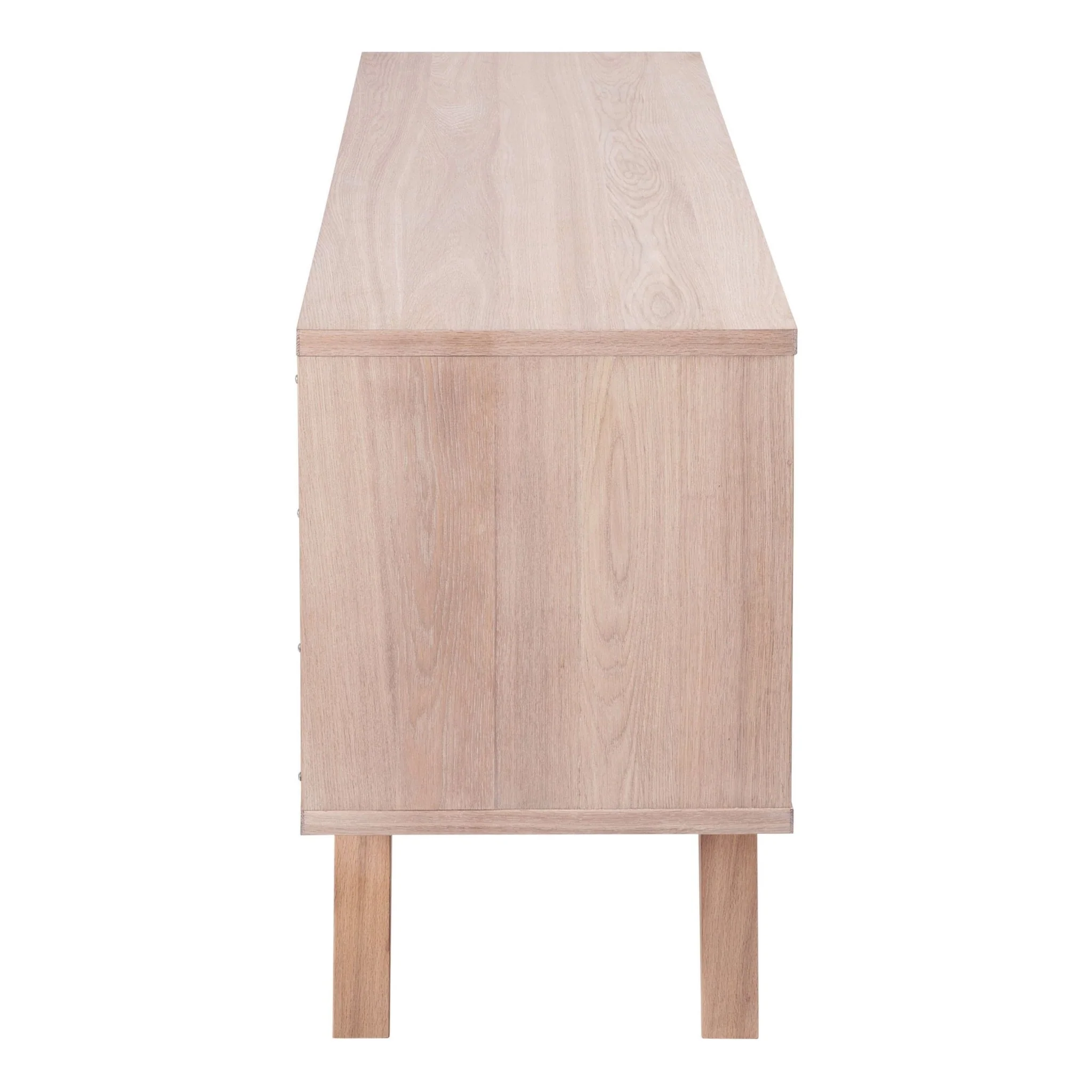 A-Line Sideboard with 4 Drawers and Sliding Door in White Oak - Image 3