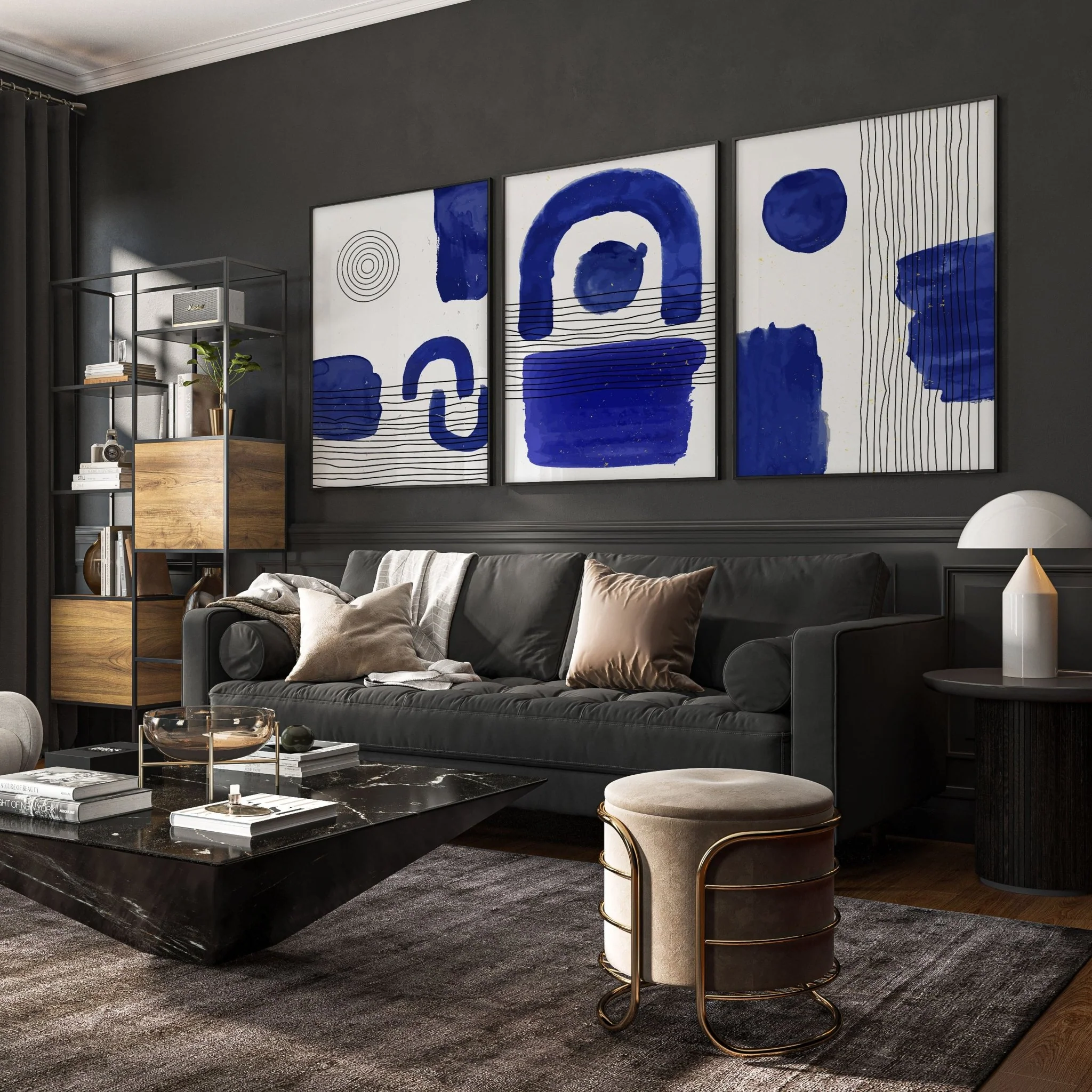 Abstract Art Wall Art | Set of 3 Abstract Wall art Prints - Image 10