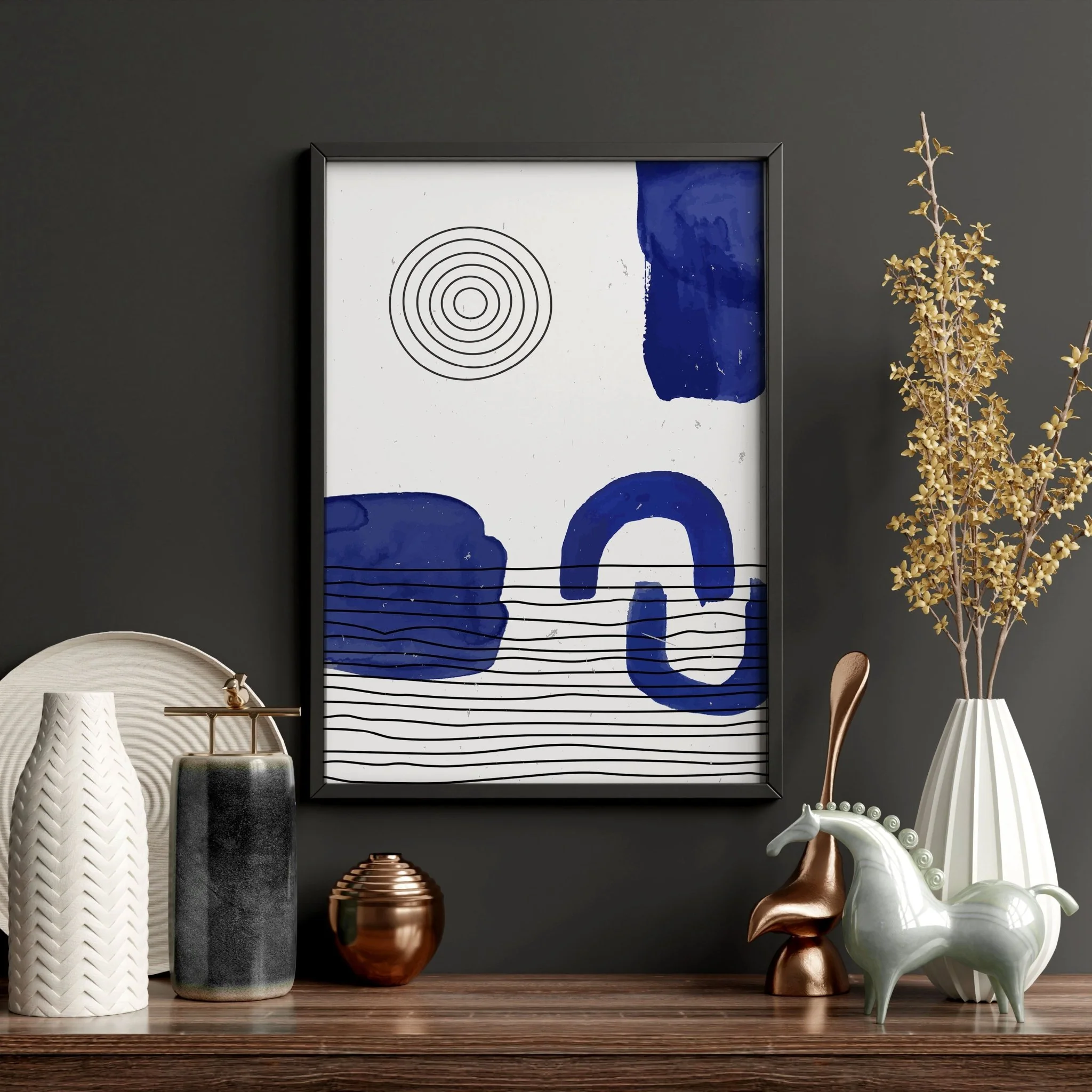 Abstract Art Wall Art | Set of 3 Abstract Wall art Prints - Image 11