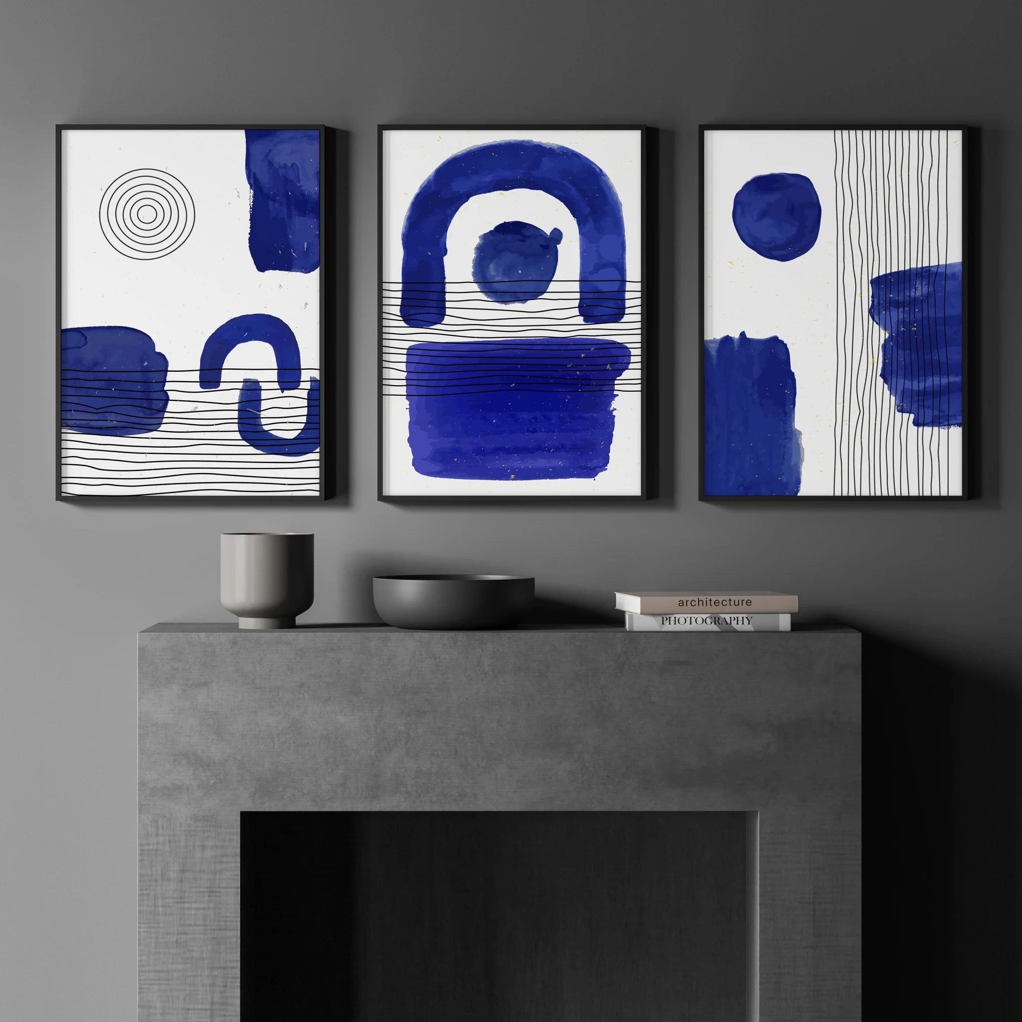 Abstract Art Wall Art | Set of 3 Abstract Wall art Prints - Image 7