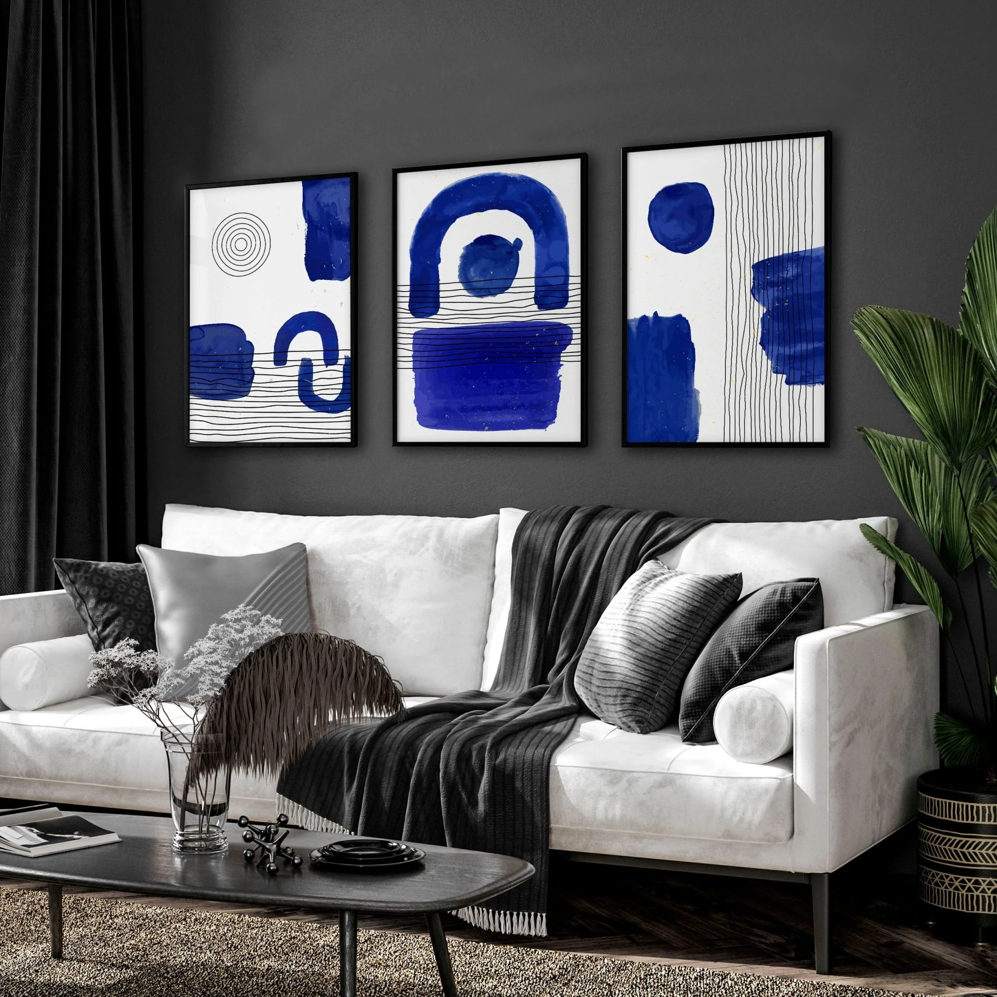 Abstract Art Wall Art | Set of 3 Abstract Wall art Prints - Image 8