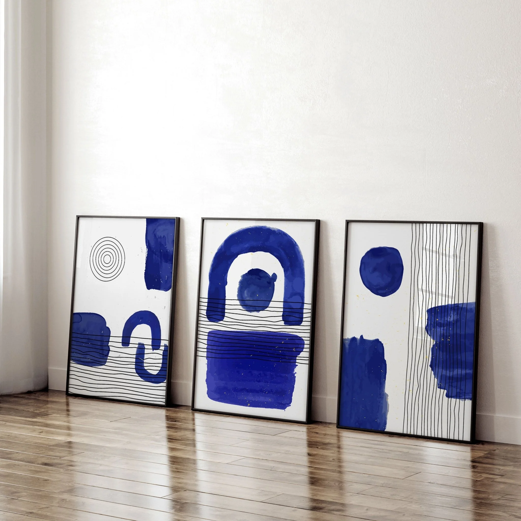Abstract Art Wall Art | Set of 3 Abstract Wall art Prints - Image 9