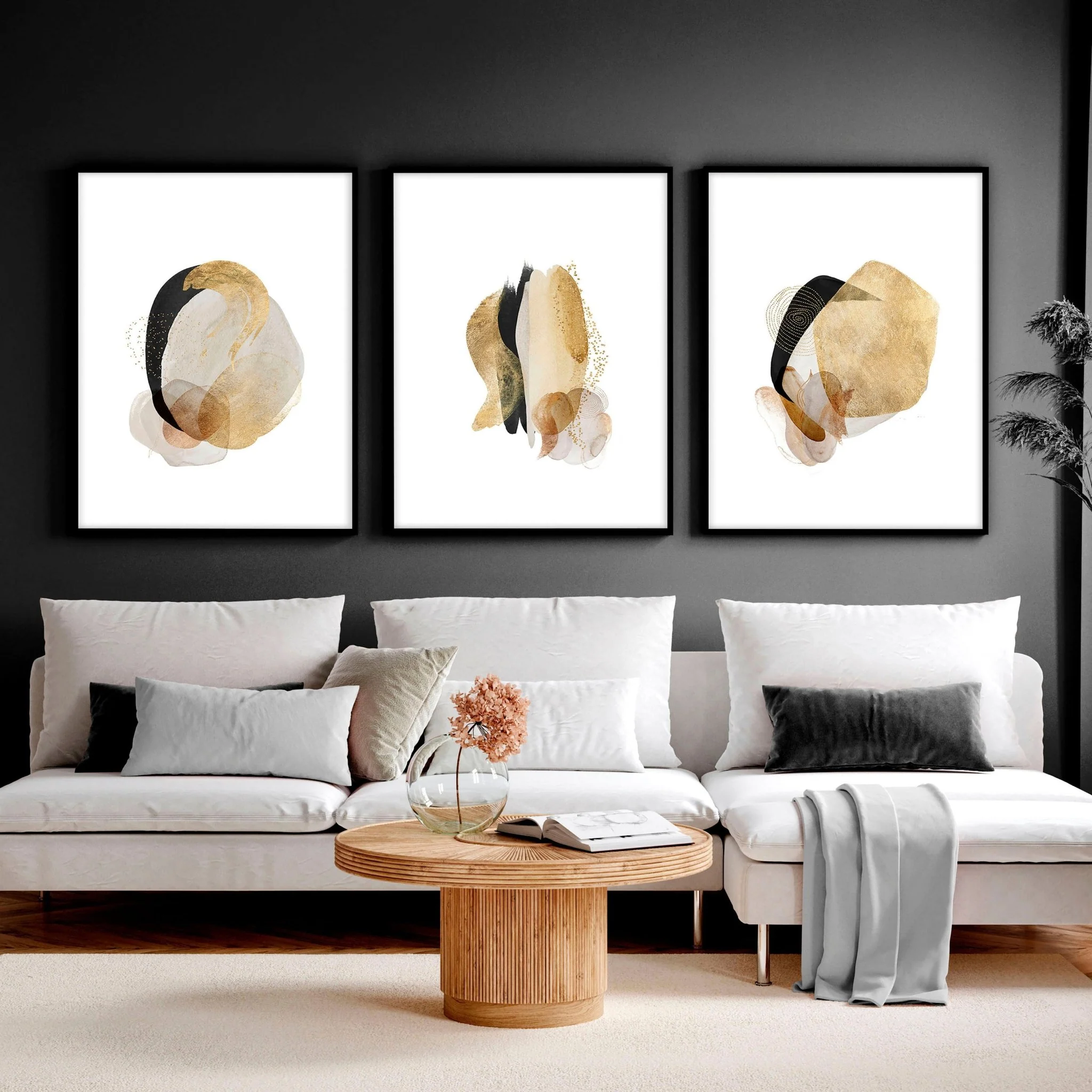 Abstract prints | set of 3 wall art for living room - Image 6