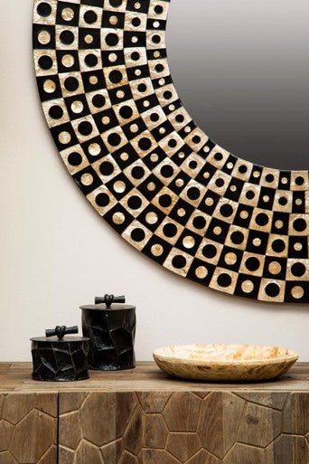 Akola Large Trinket Box In Black And Gold - Image 11