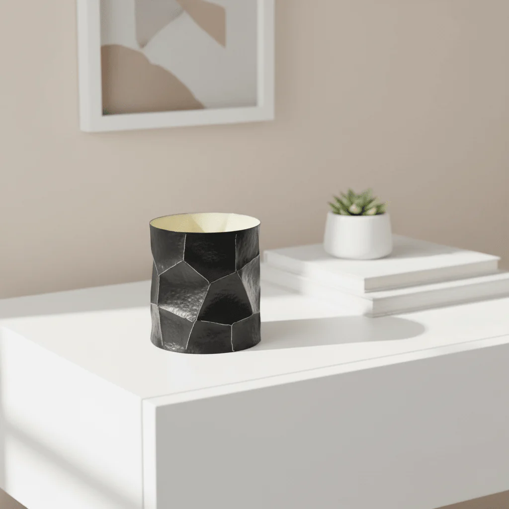 Akola Large Trinket Box In Black And Gold - Image 4