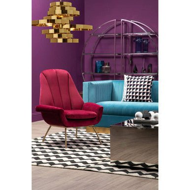 Alana 5 Bulb Gold Finish Pendant Lamp - Image 6