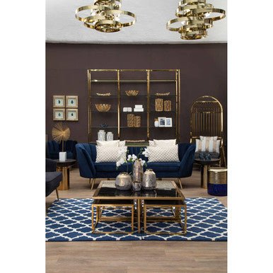 Alana 5 Bulb Gold Finish Pendant Lamp - Image 8