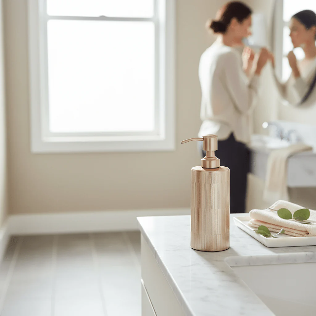 Allegra 200ml Champagne Finish Soap Dispenser - Image 2