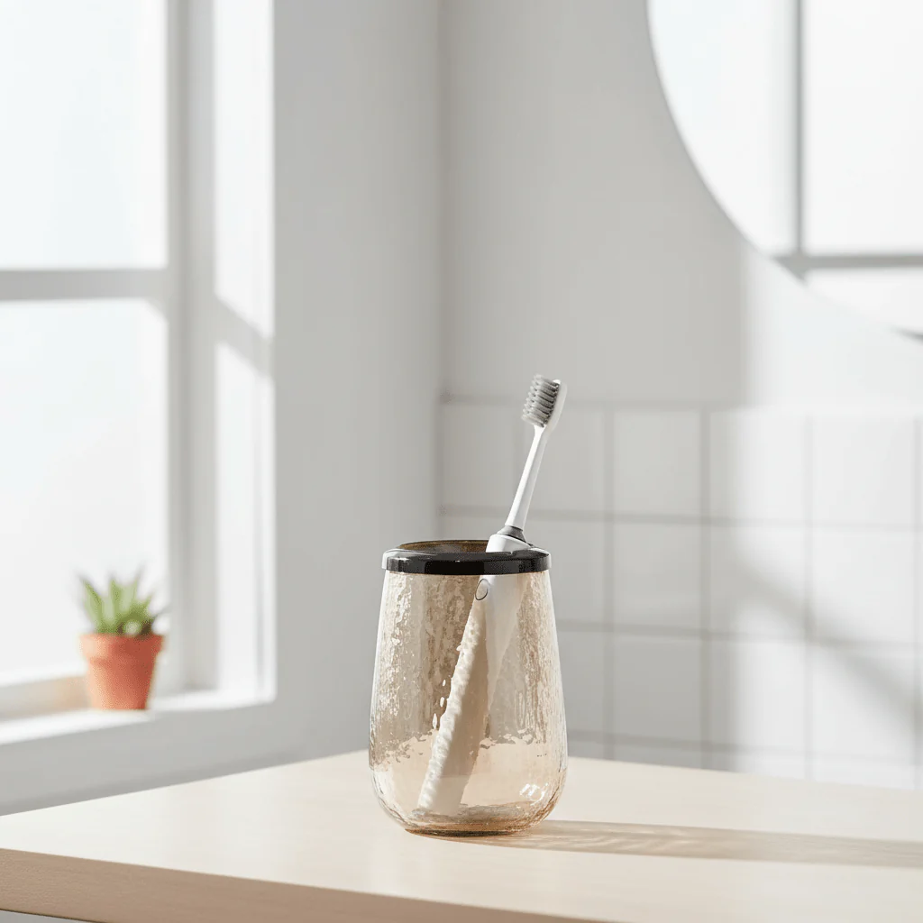 Allegra Glass Bathroom Tumbler - Image 3