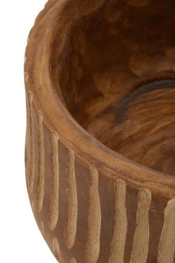Arlo Large Brown And Natural Wooden Planter - Image 10