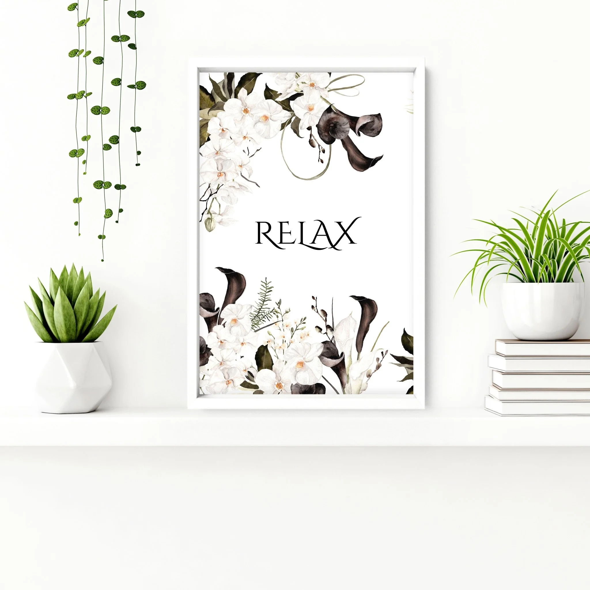Bathroom Wall Art Black & White Set of 3 Prints - Image 6