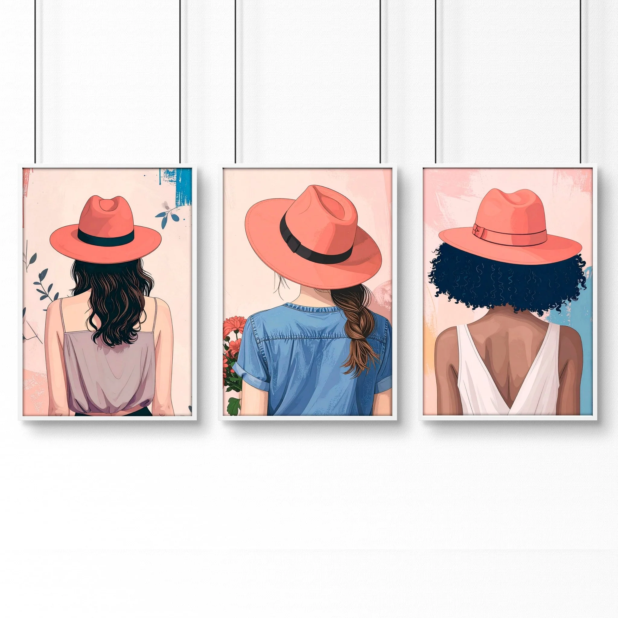 Art For Bedroom | Set of 3 Boho Women Wall art Prints - Image 10