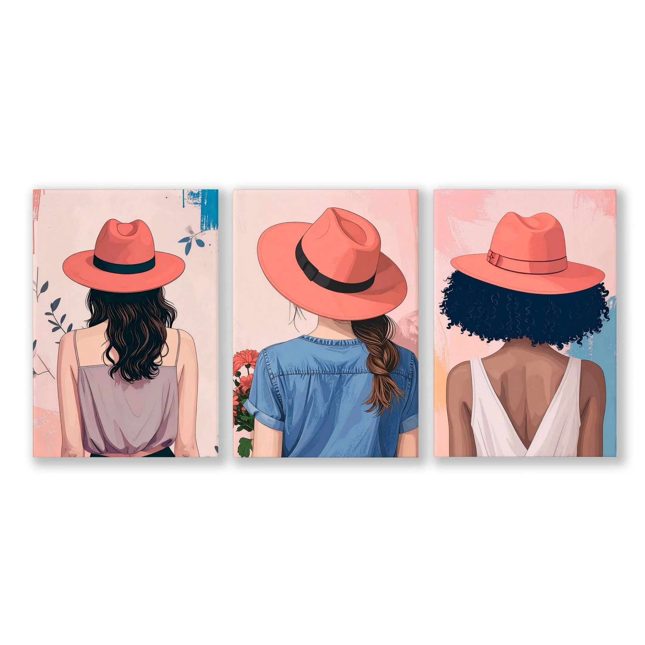 Art For Bedroom | Set of 3 Boho Women Wall art Prints - Image 12