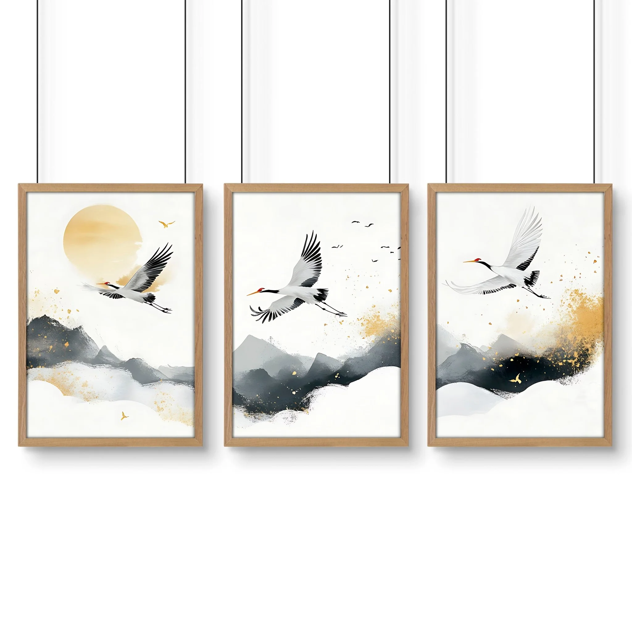 Art For Huge Wall | Set of 3 Asian Inspired Wall art Prints - Image 17