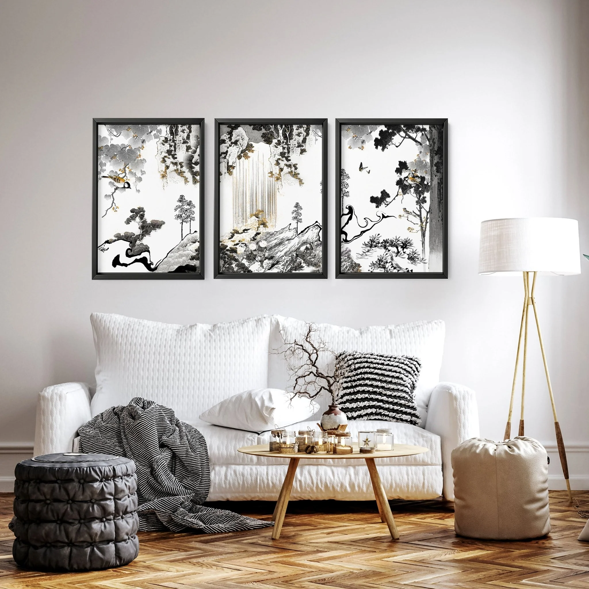 Art Living Room Wall | Set of 3 wall art prints - Image 5