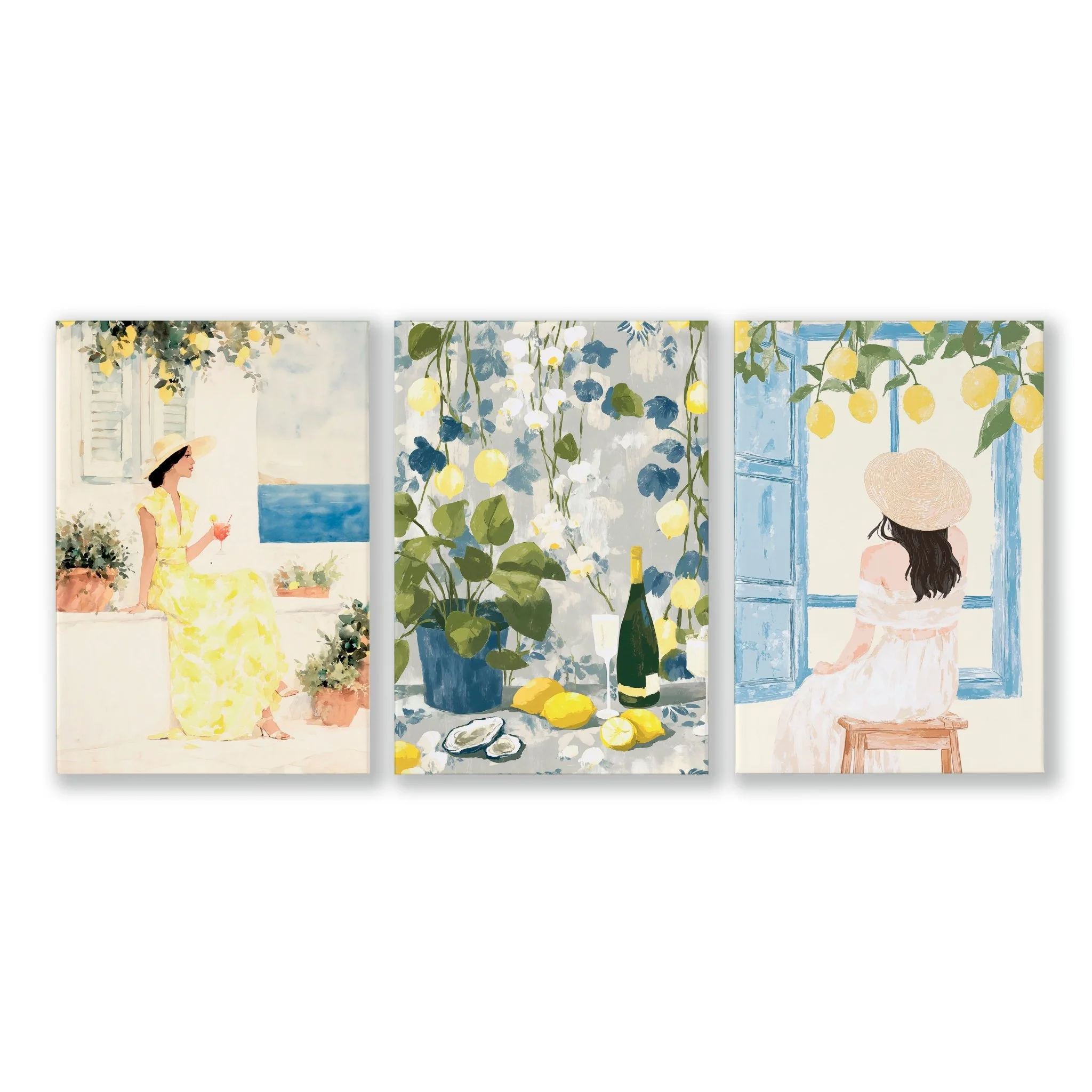 Art Prints In Frames | Set of 3 Italian Lifestyle Wall art Prints - Image 15