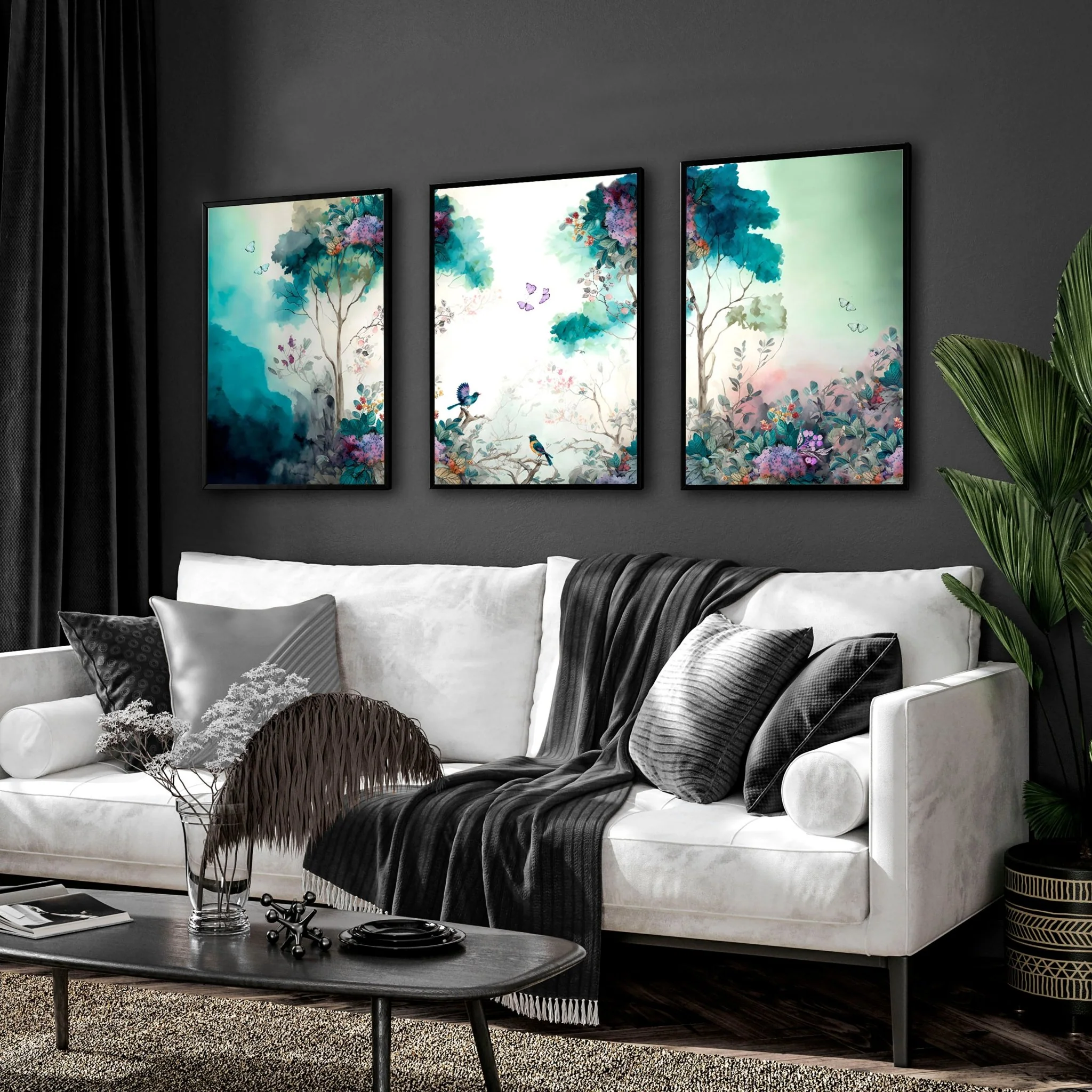 Art Wall Living Room | Set of 3 wall art prints - Image 4