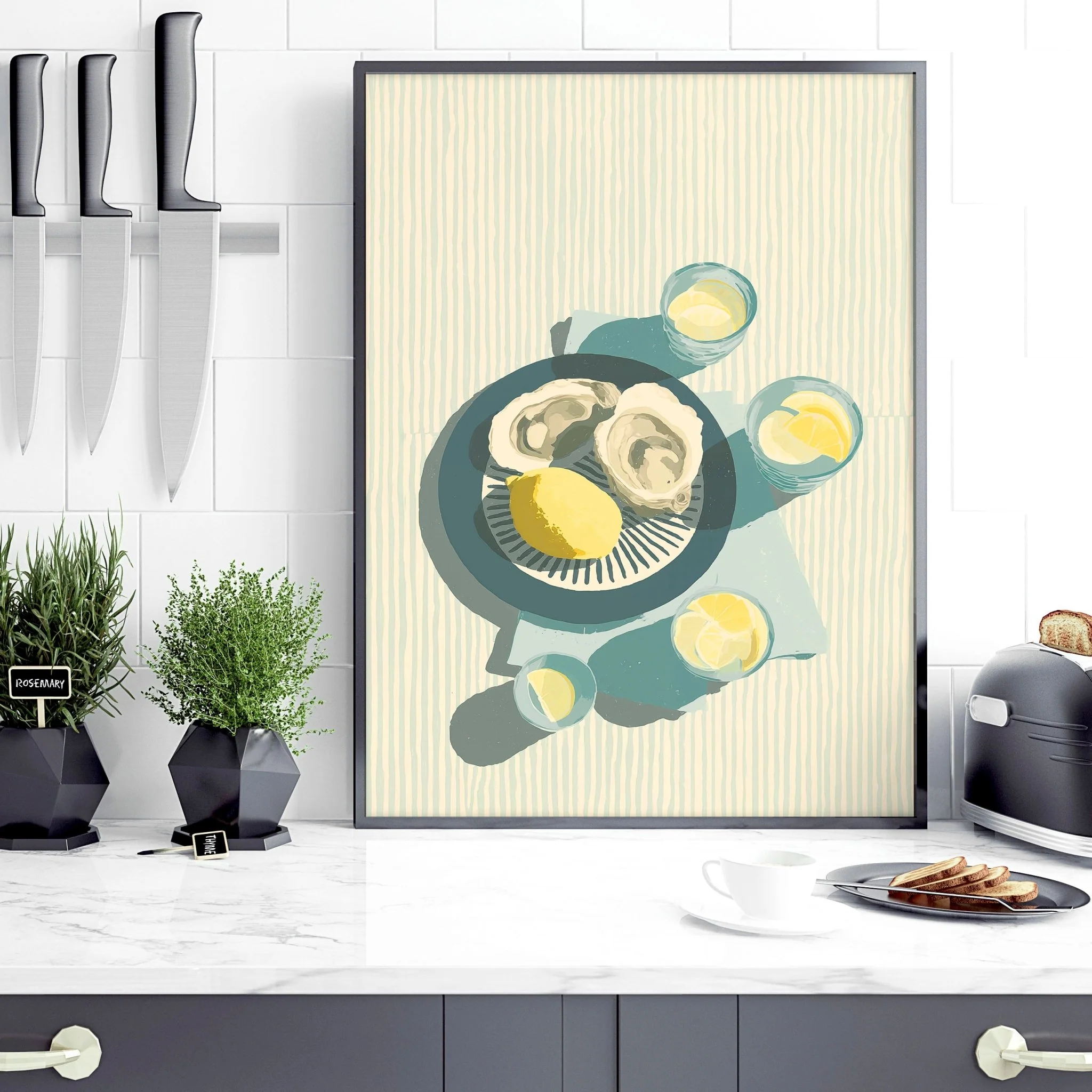 Artwork For Kitchen Wall | Set of 3 Italian Lifestyle Wall art Prints - Image 8