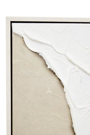 Astratto Canvas Natural And White Textured Plaster Wall Art - Image 13