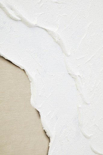 Astratto Canvas Natural And White Textured Plaster Wall Art - Image 16