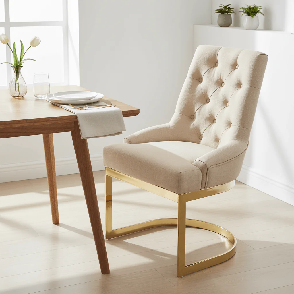 Azalea Natural Dining Chair - Image 3