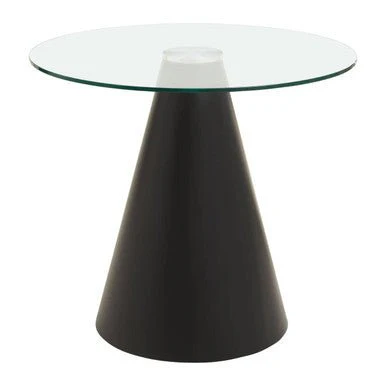 Azalea Round Clear Glass Top Dining Table - Image 10