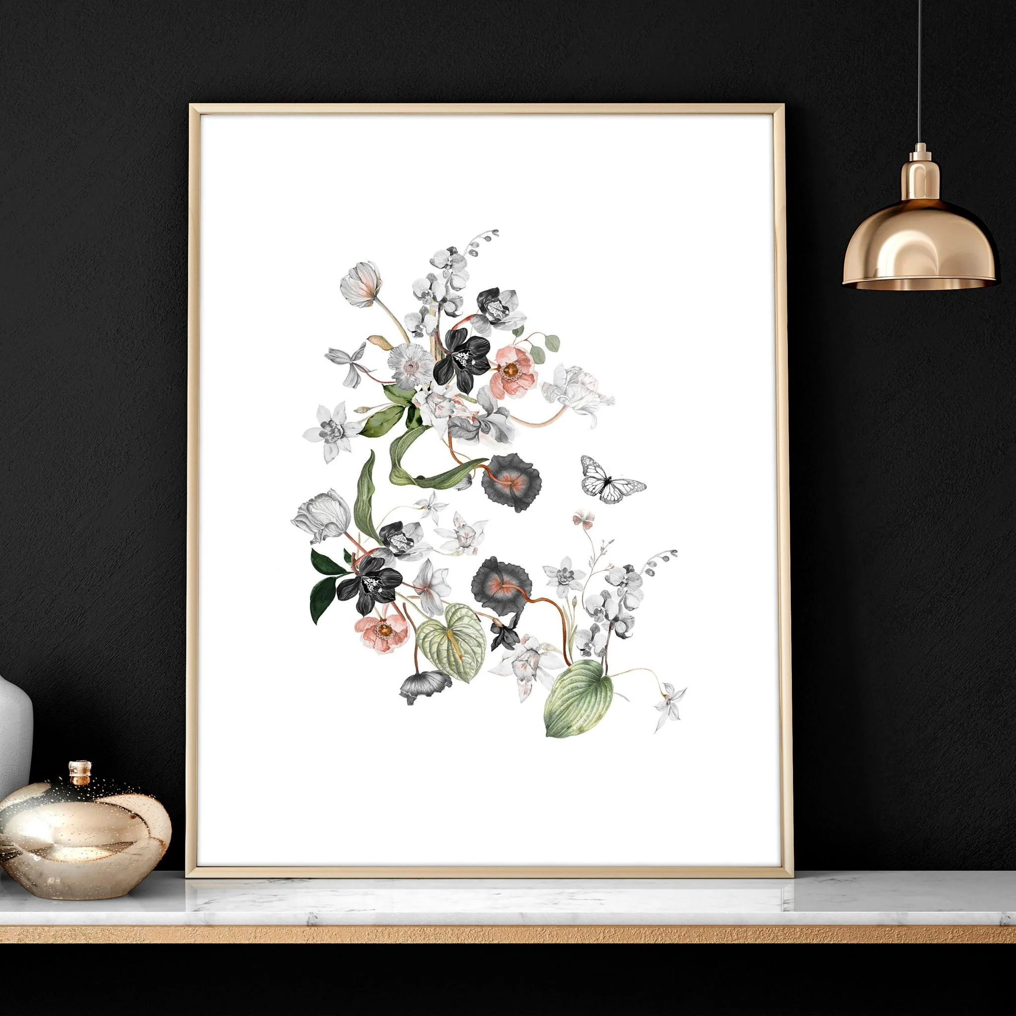 Bathroom chic shabby decor | set of 3 framed wall prints - Image 7