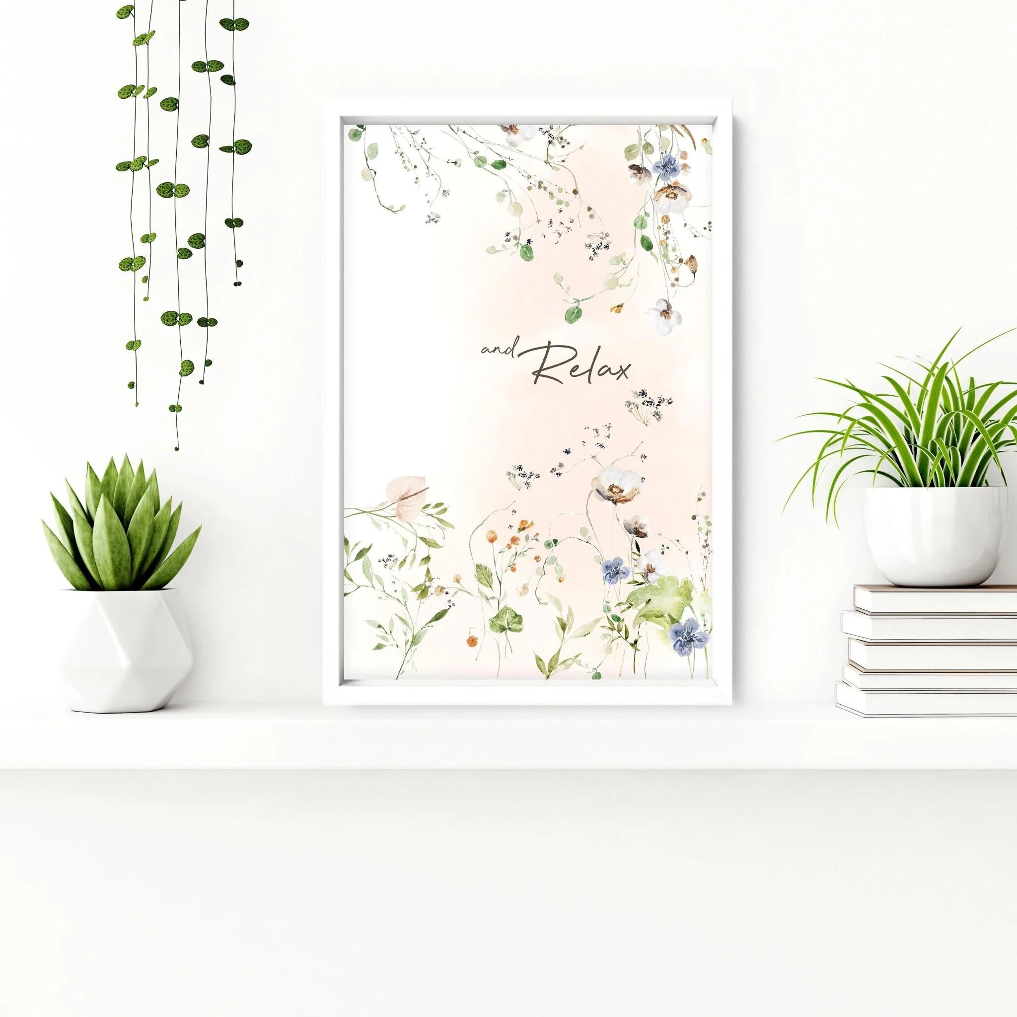 Bathroom decoration items | Set of 2 Shabby Chic wall art - Image 5