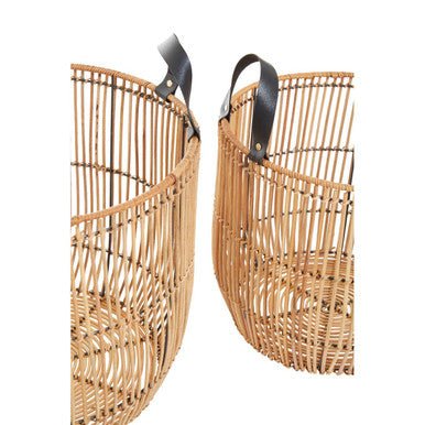 Batu Set of 2 Natural Rattan Baskets - Image 8