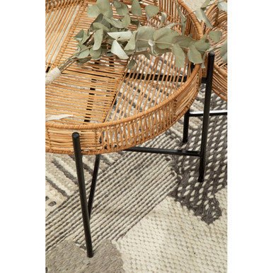 Batu Set of 2 Natural Rattan Side Tables - Image 11