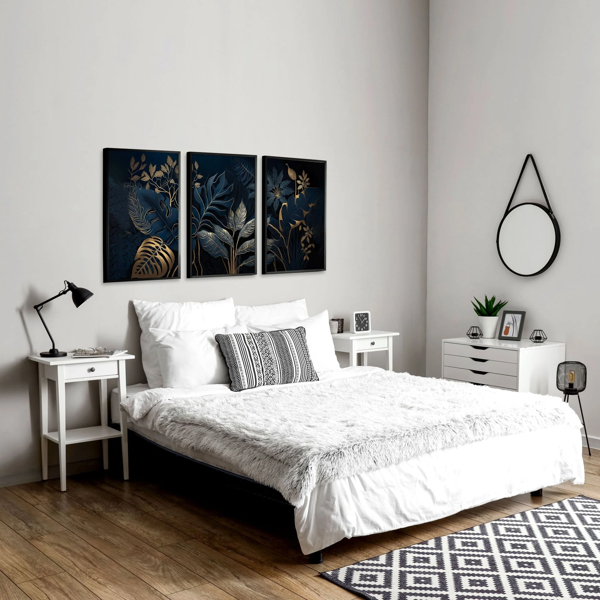 Bedroom Wall Decor | Set of 3 wall art prints - Image 3