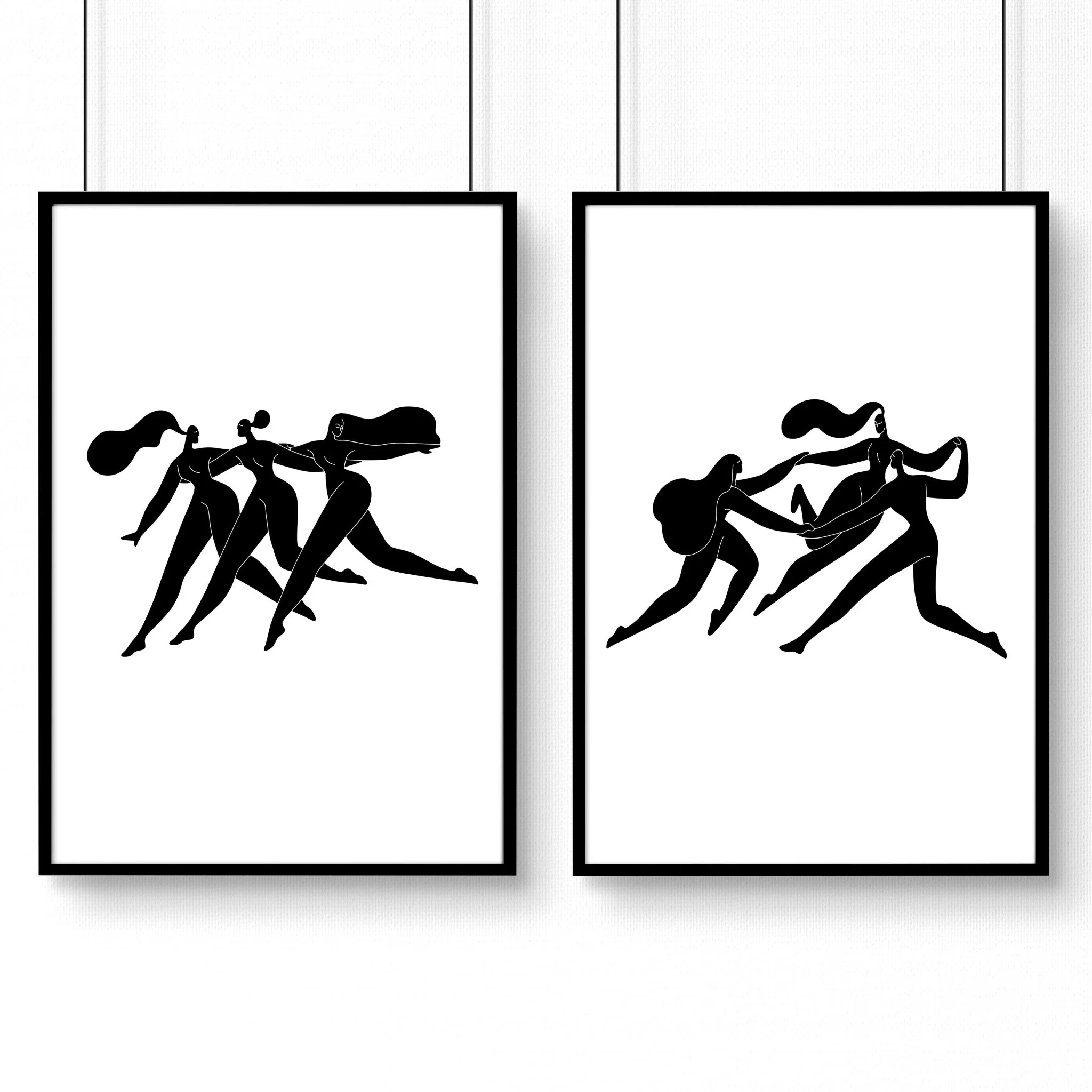 Bedroom Wall Inspiration decor | Set of 2 Minimal Women Wall art Prints - Image 10