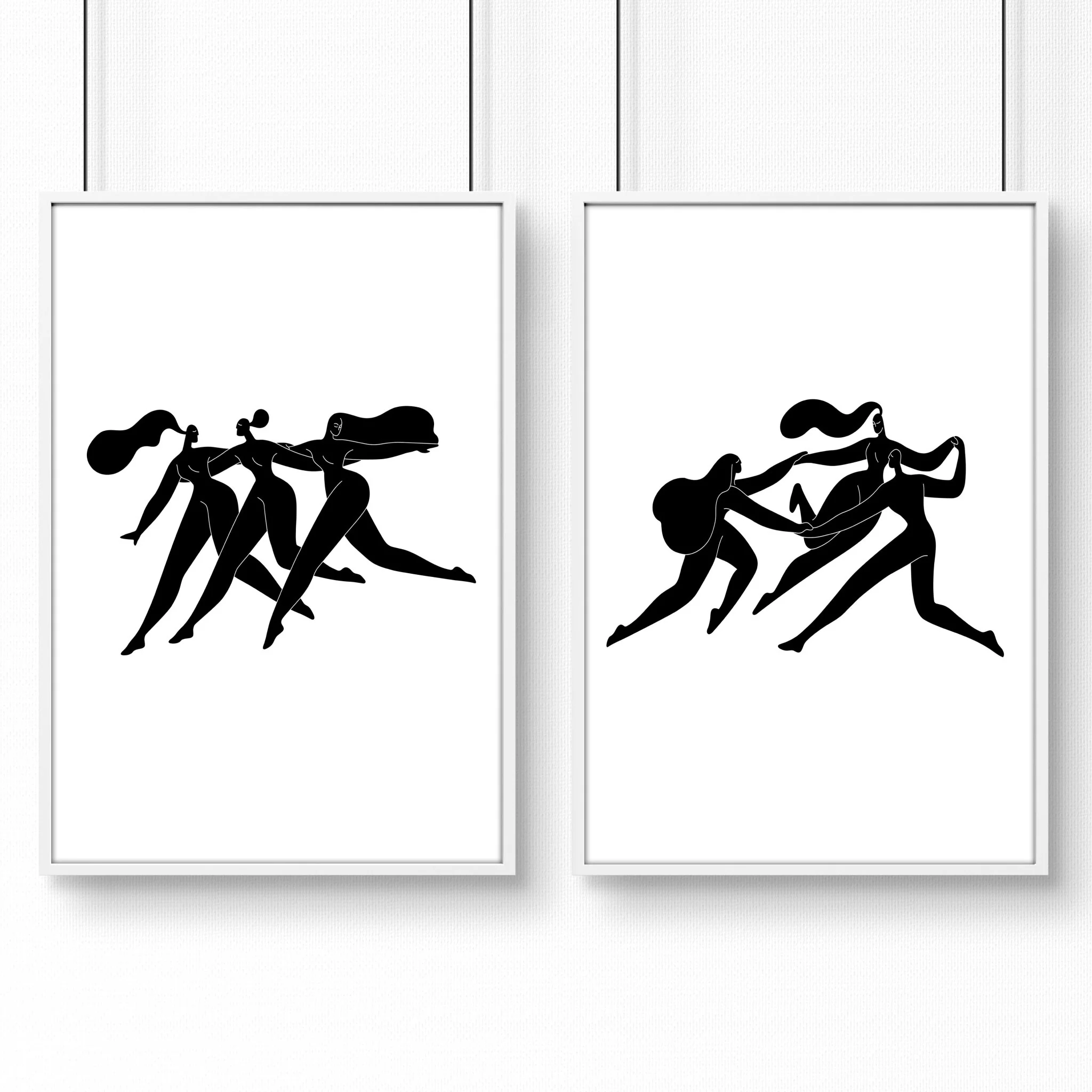 Bedroom Wall Inspiration decor | Set of 2 Minimal Women Wall art Prints - Image 12