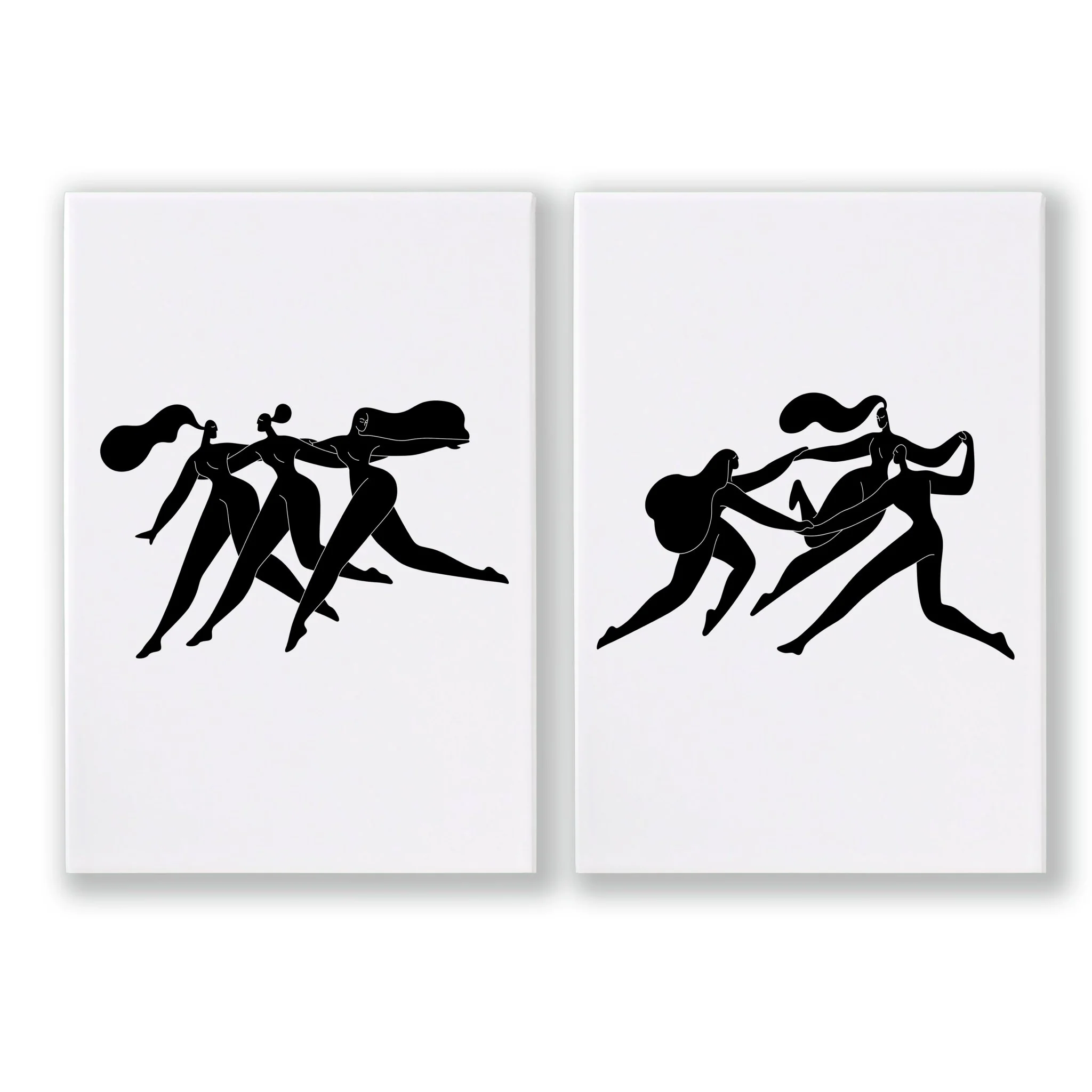 Bedroom Wall Inspiration decor | Set of 2 Minimal Women Wall art Prints - Image 13