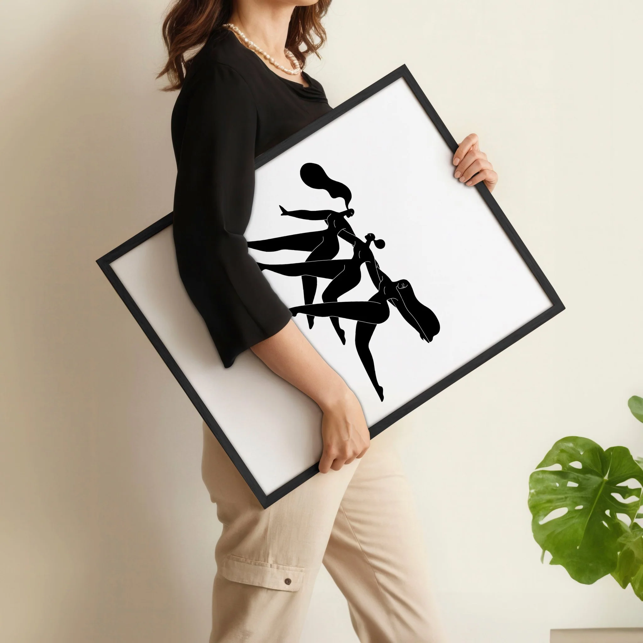 Bedroom Wall Inspiration decor | Set of 2 Minimal Women Wall art Prints - Image 6