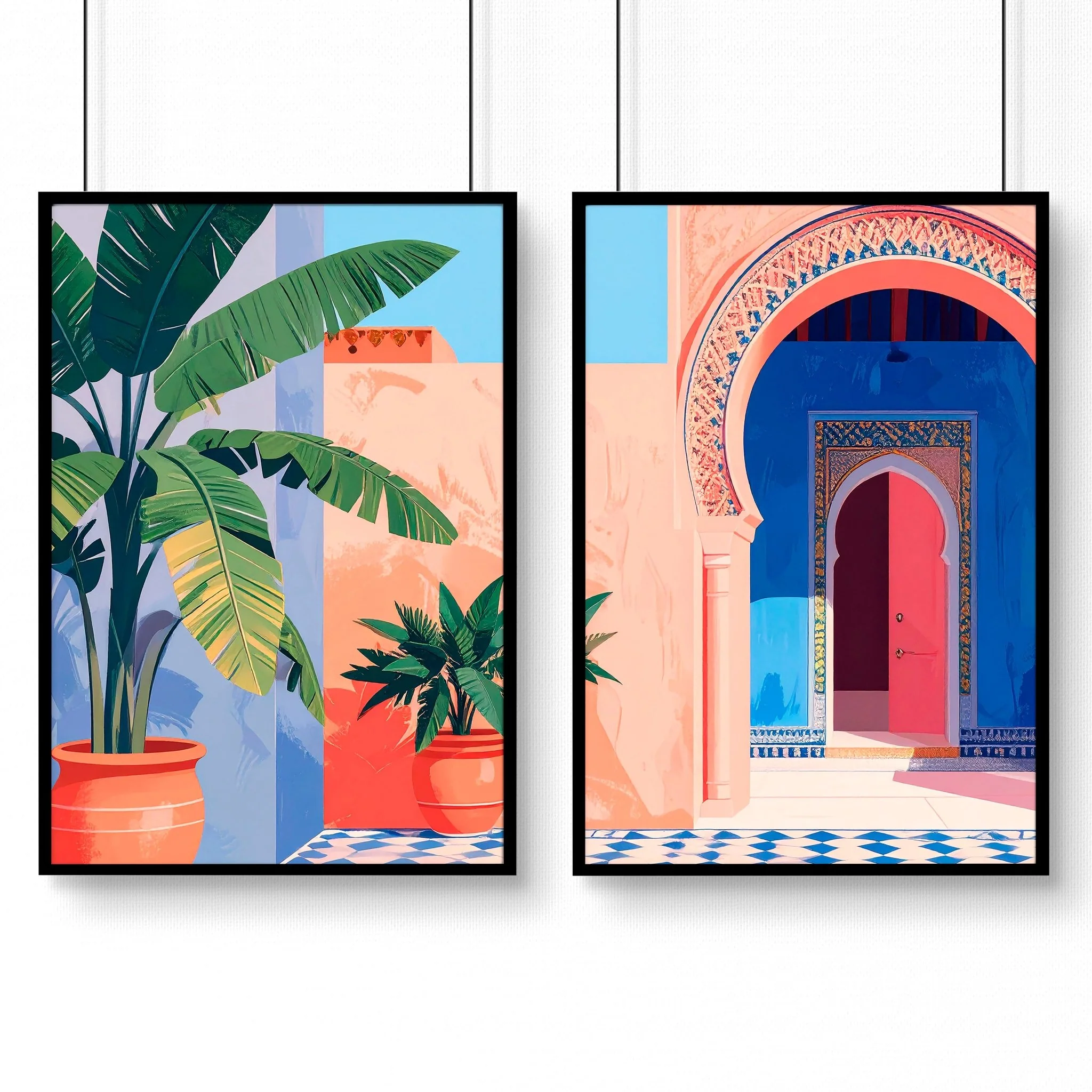 Big Prints For Walls | Set of 2 Moroccan Inspired Wall art Prints - Image 11