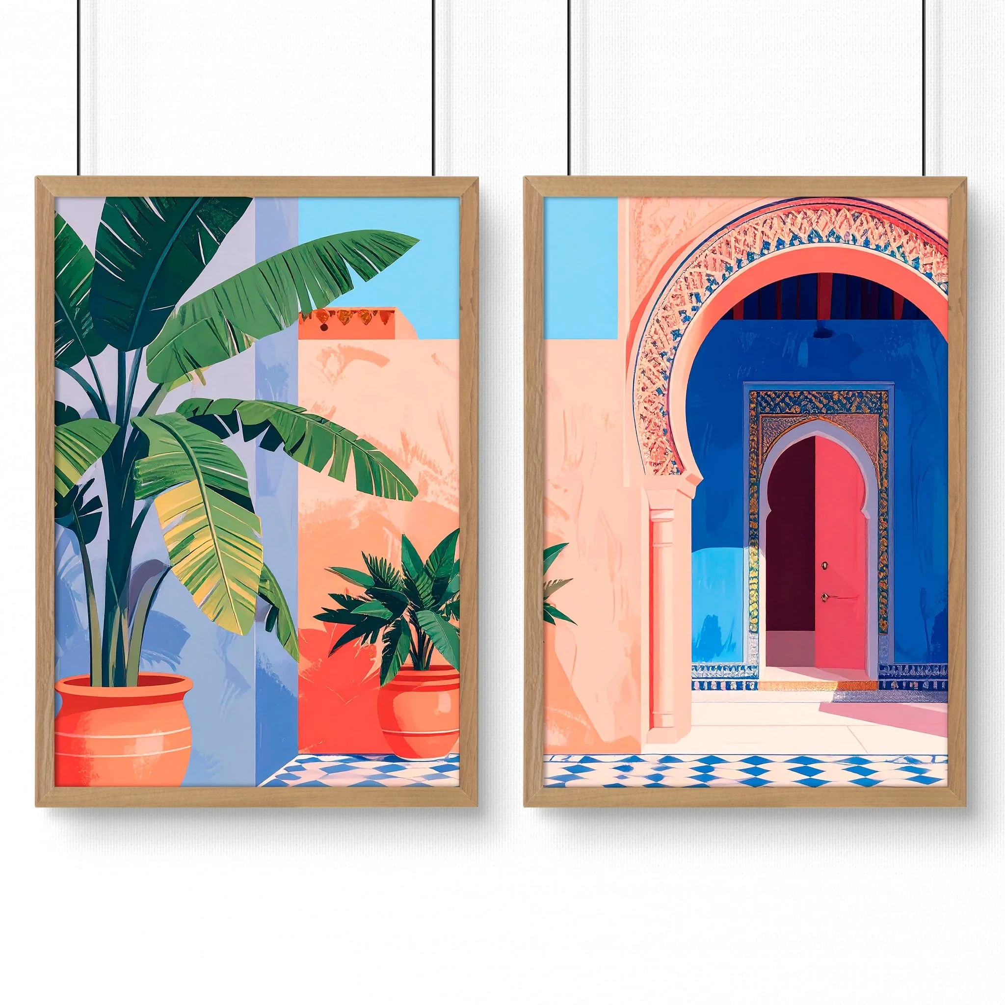 Big Prints For Walls | Set of 2 Moroccan Inspired Wall art Prints - Image 12
