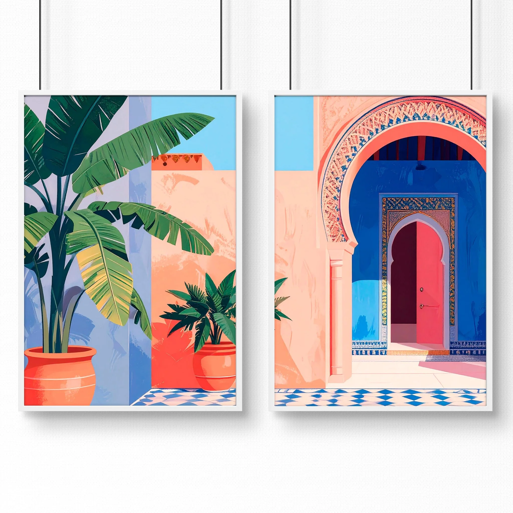 Big Prints For Walls | Set of 2 Moroccan Inspired Wall art Prints - Image 13