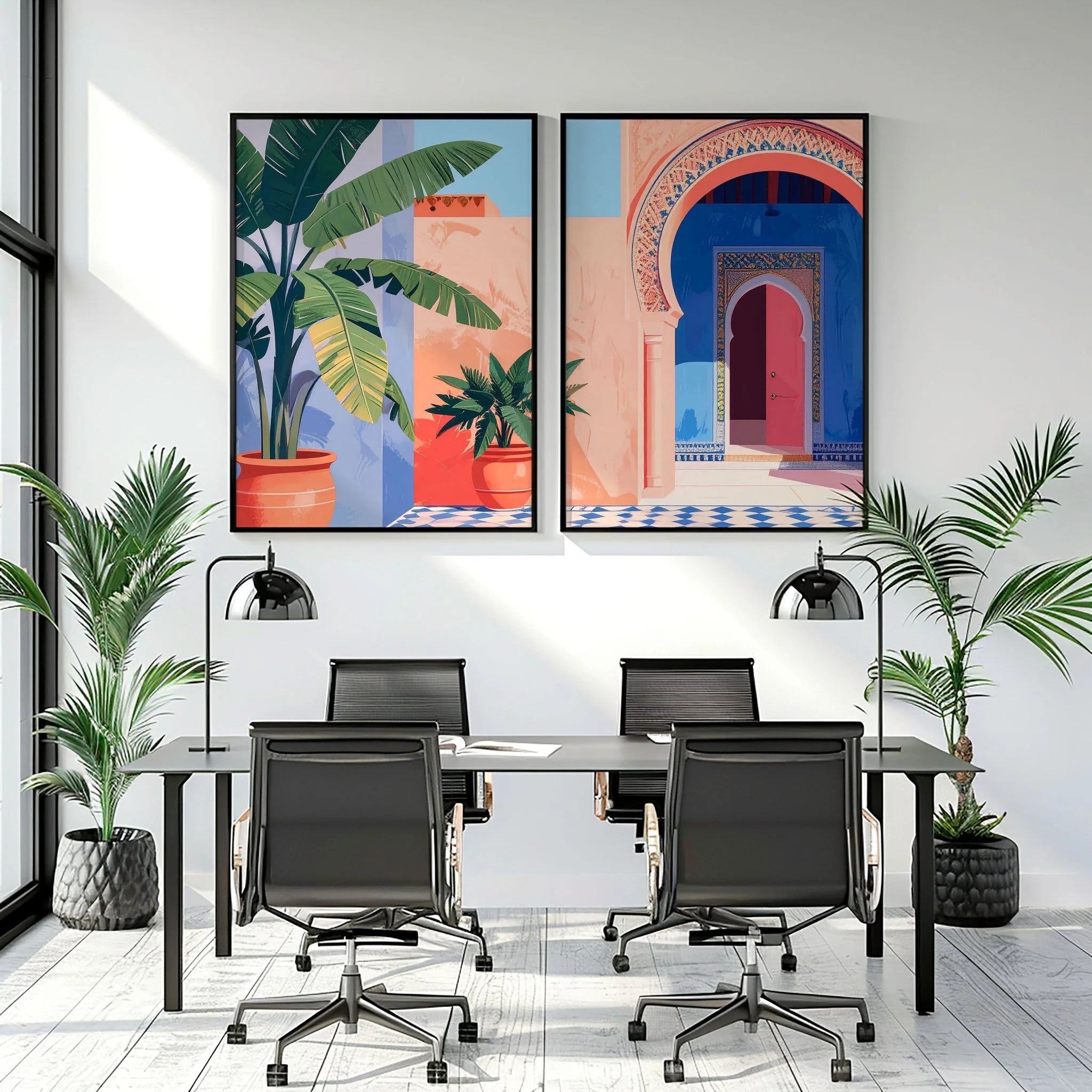 Big Prints For Walls | Set of 2 Moroccan Inspired Wall art Prints - Image 4