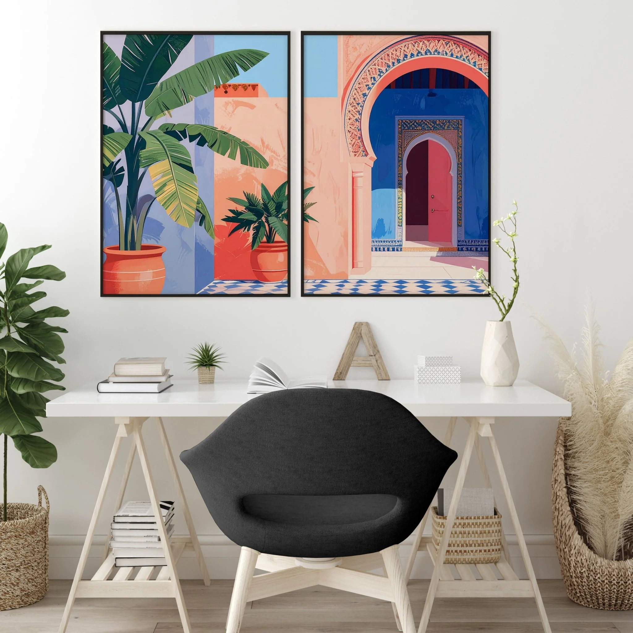 Big Prints For Walls | Set of 2 Moroccan Inspired Wall art Prints - Image 6