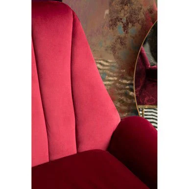 Billi Wine Velvet Lounge Chair - Image 10