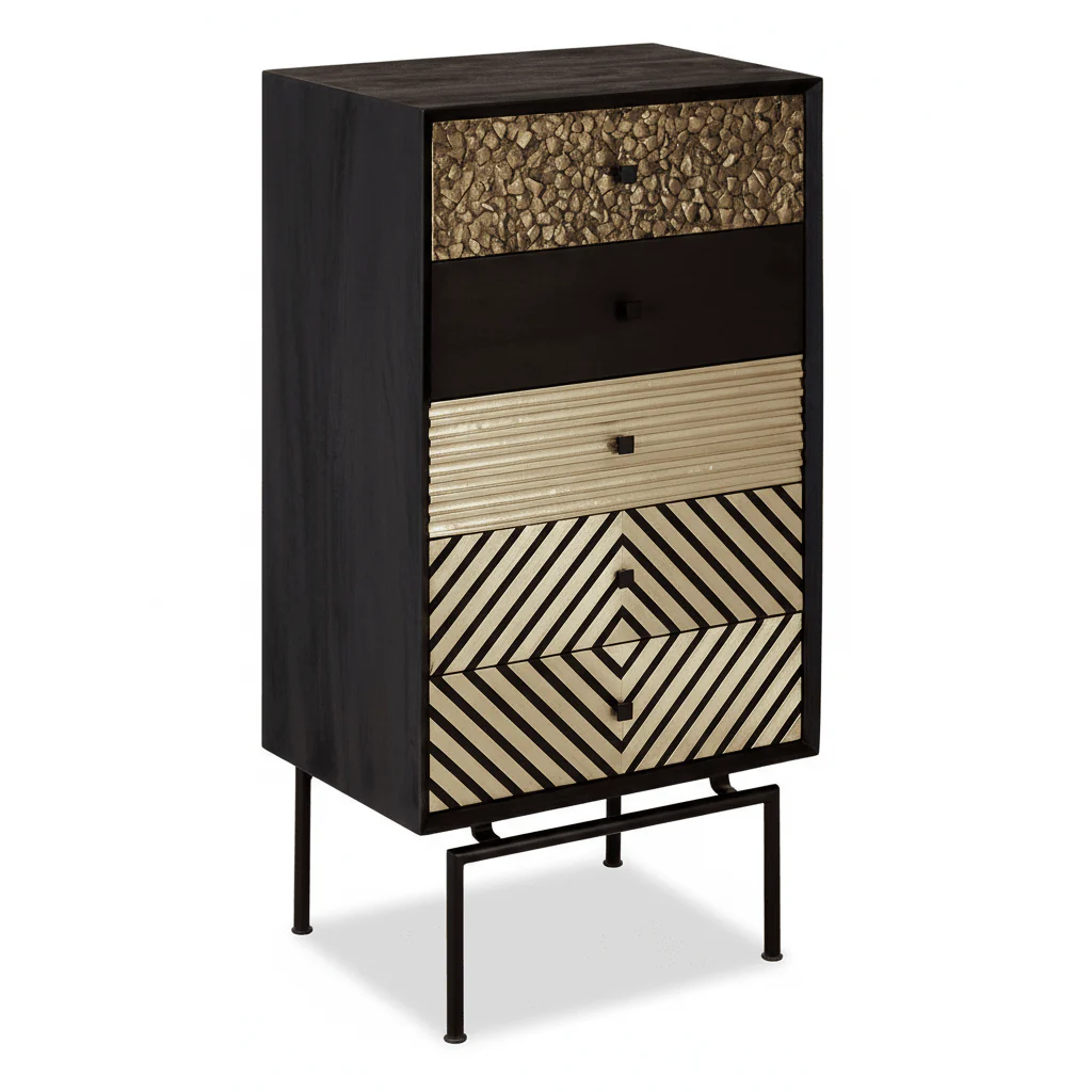 Boho 5 Drawer Cabinet