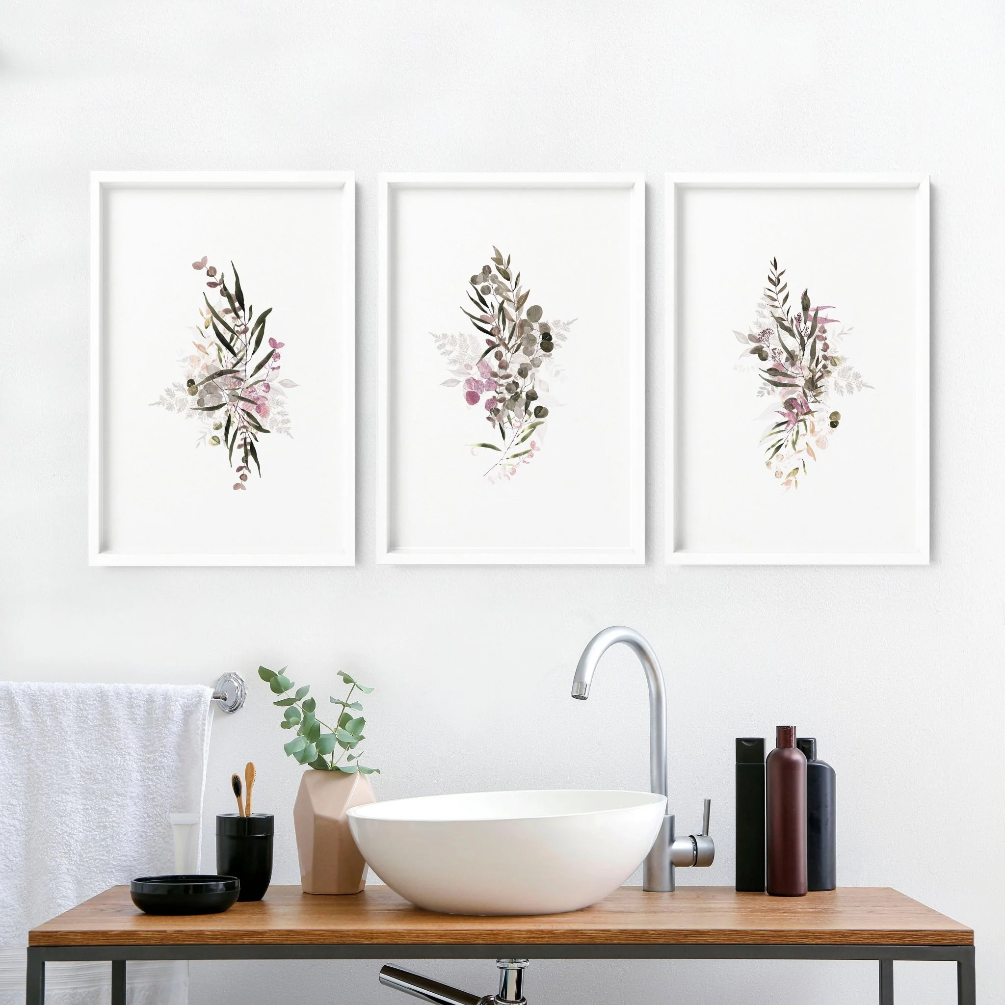 Boho Chic wall art prints | set of Bathroom wall decor - Image 9