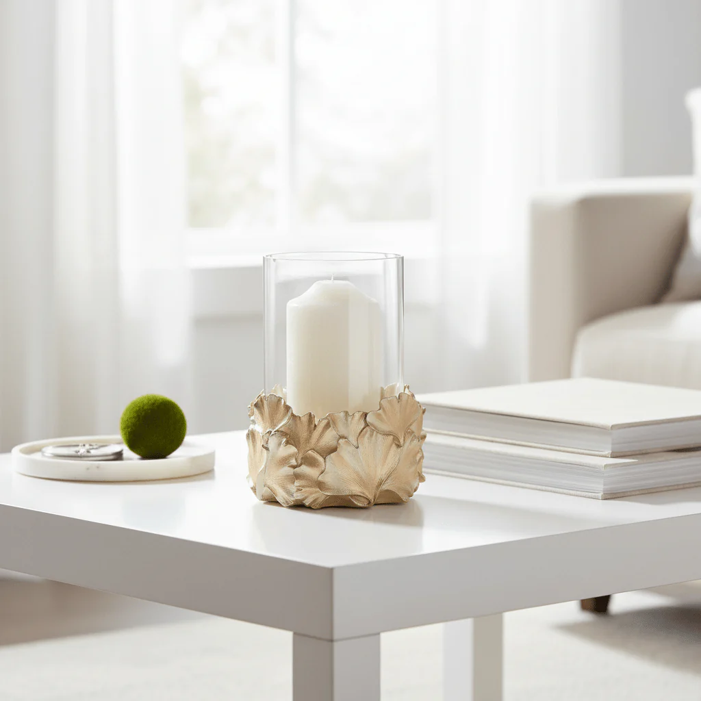 Boho Ginkgo Candle Holder - Image 4