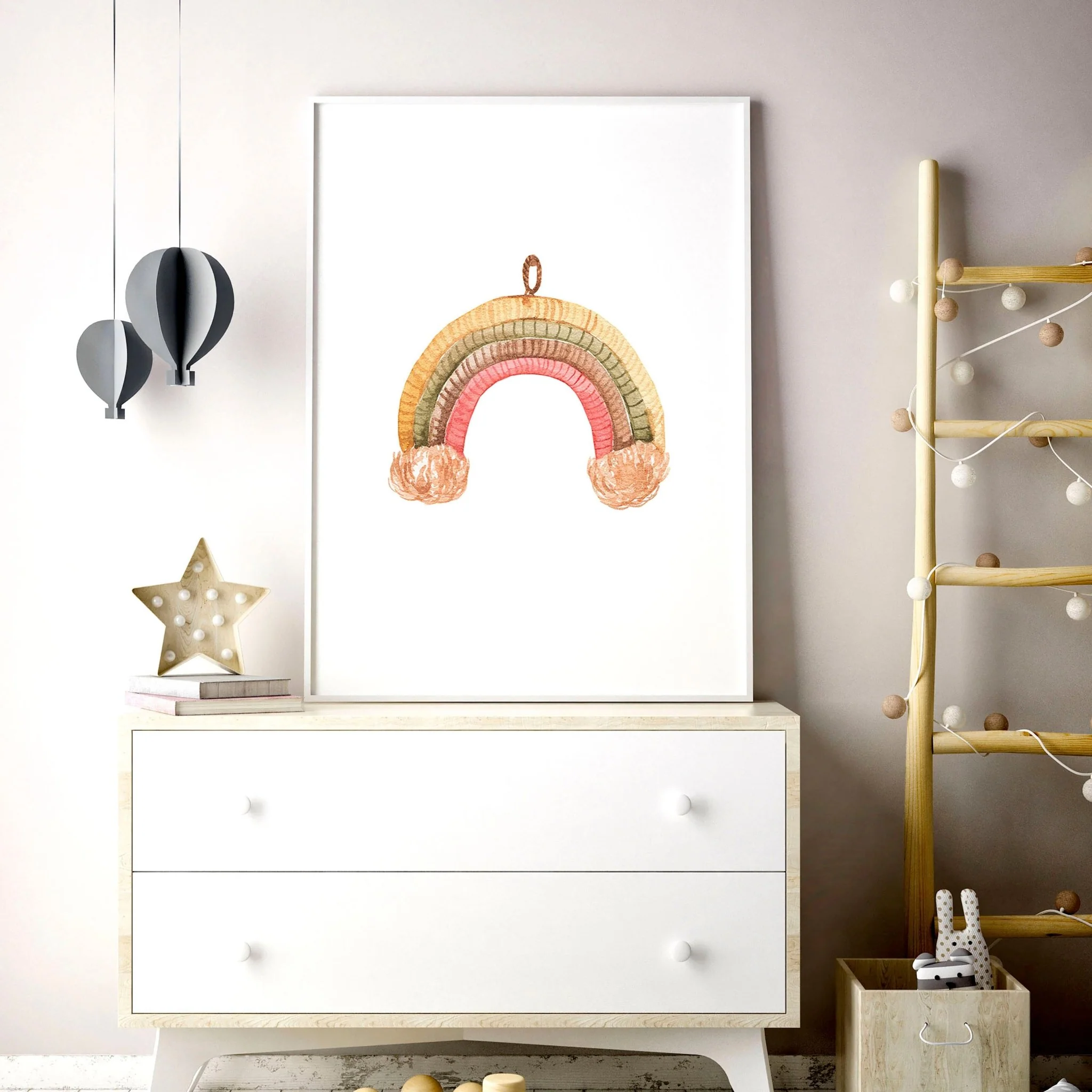Boho Nursery Decor Set of 2 Wall Art Prints - Image 4