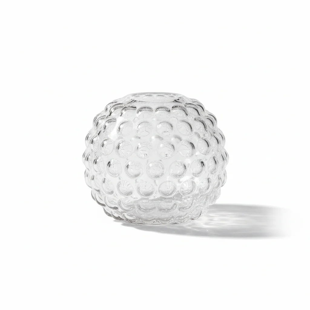 Bolla Small Round Clear Glass Vase