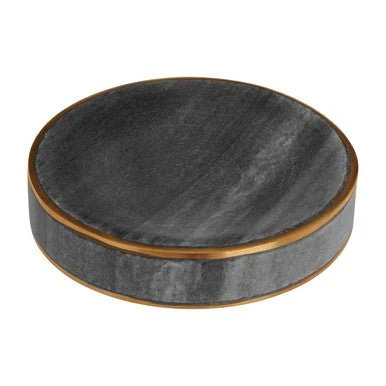 Bosco Grey Marble and Gold Soap Dish - Image 5