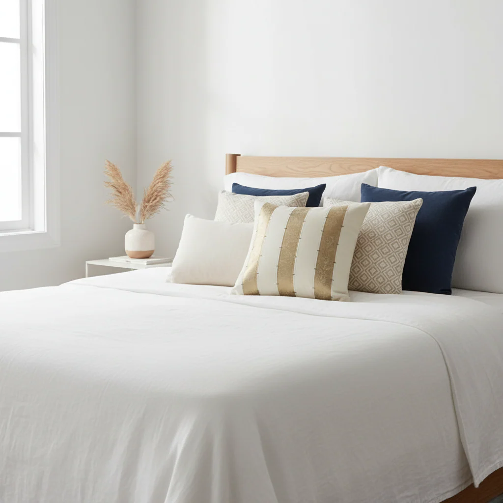Bosie Kensington Townhouse Multi Gold Panel Cushion - Image 3
