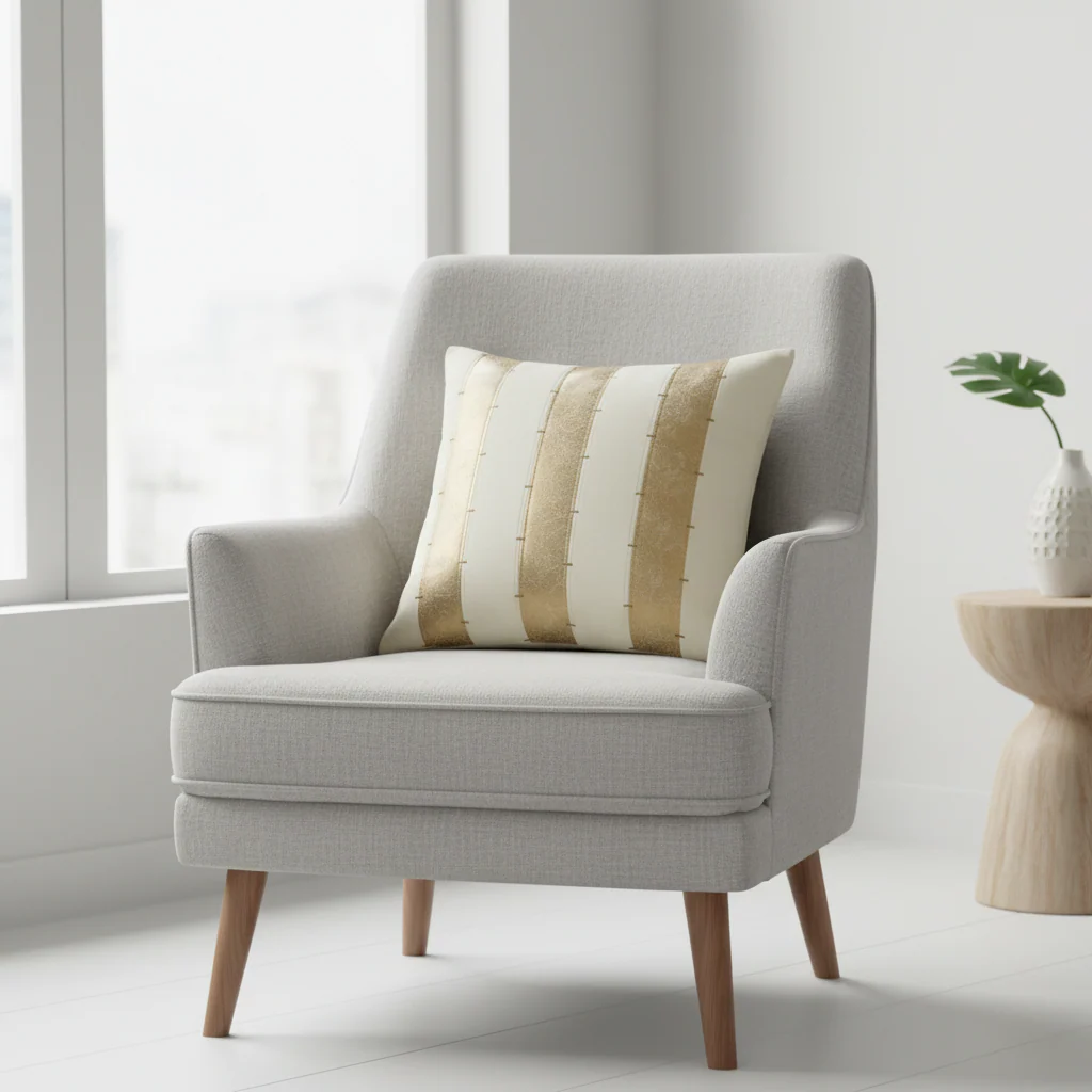 Bosie Kensington Townhouse Multi Gold Panel Cushion - Image 8