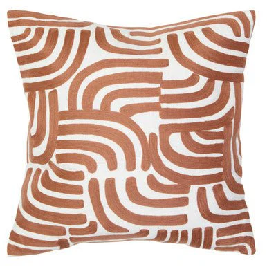 Bosie Ozella Natural And Terracotta Square Cushion - Image 5